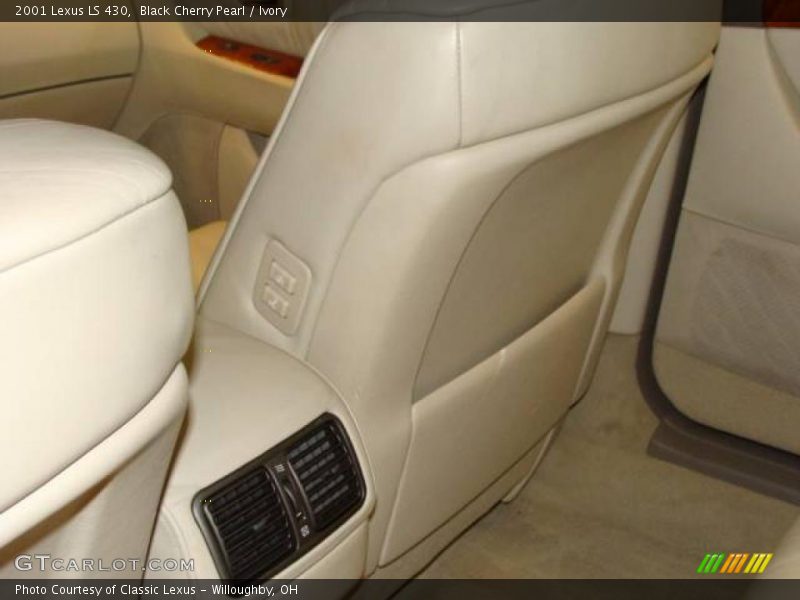 Black Cherry Pearl / Ivory 2001 Lexus LS 430