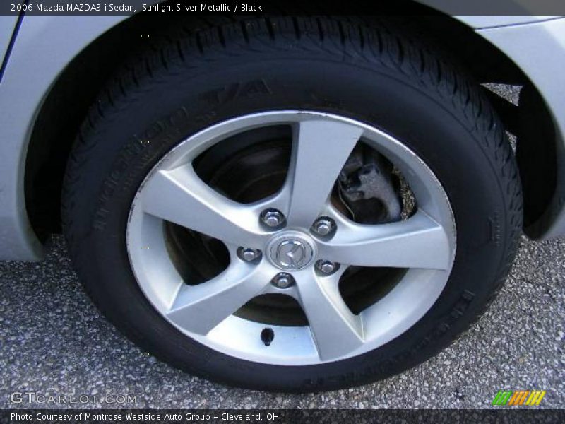 Sunlight Silver Metallic / Black 2006 Mazda MAZDA3 i Sedan