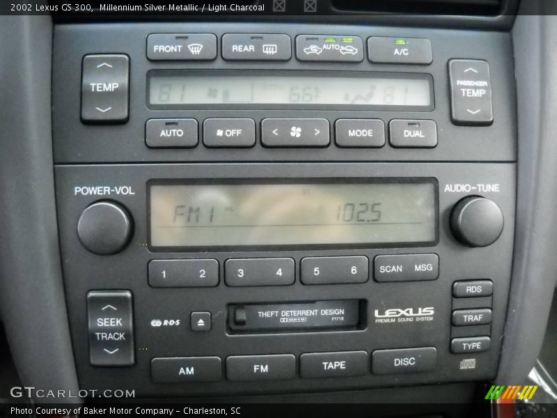 Millennium Silver Metallic / Light Charcoal 2002 Lexus GS 300
