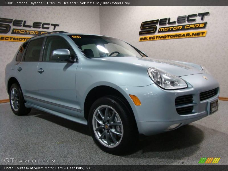 Iceland Silver Metallic / Black/Steel Grey 2006 Porsche Cayenne S Titanium