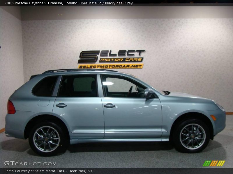 Iceland Silver Metallic / Black/Steel Grey 2006 Porsche Cayenne S Titanium