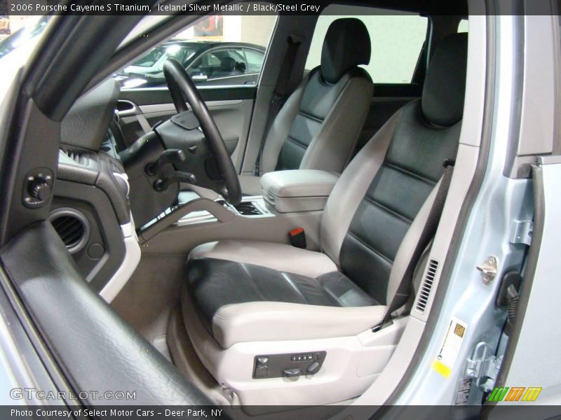 Iceland Silver Metallic / Black/Steel Grey 2006 Porsche Cayenne S Titanium