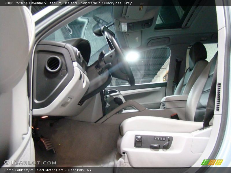 Iceland Silver Metallic / Black/Steel Grey 2006 Porsche Cayenne S Titanium