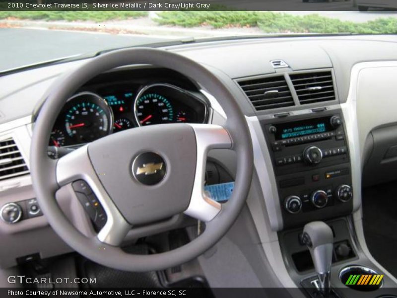 Silver Ice Metallic / Dark Gray/Light Gray 2010 Chevrolet Traverse LS