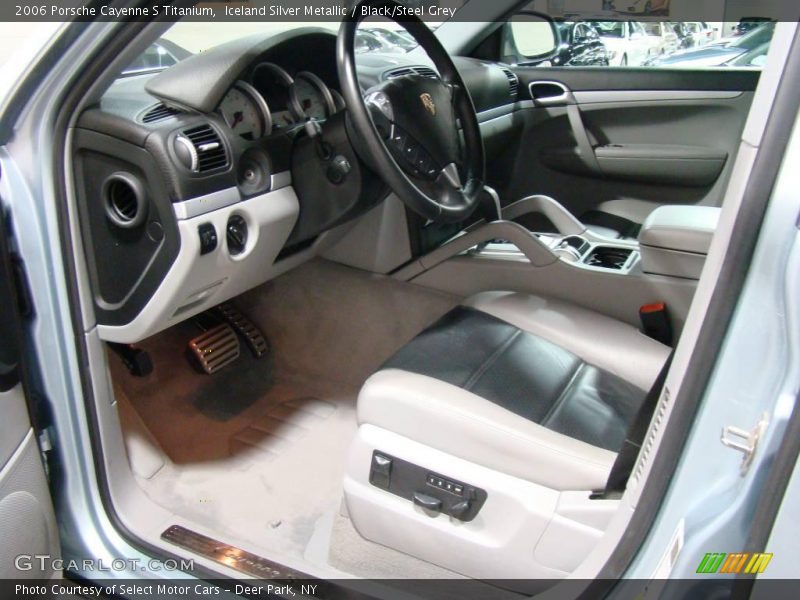 Iceland Silver Metallic / Black/Steel Grey 2006 Porsche Cayenne S Titanium