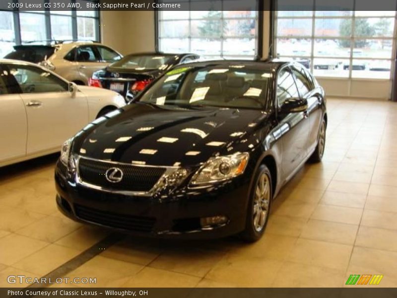 Black Sapphire Pearl / Cashmere 2009 Lexus GS 350 AWD