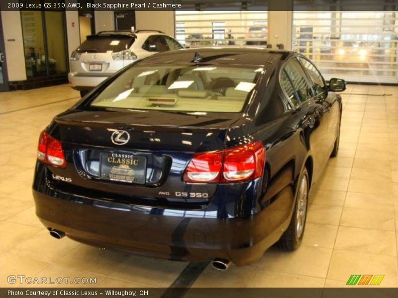 Black Sapphire Pearl / Cashmere 2009 Lexus GS 350 AWD