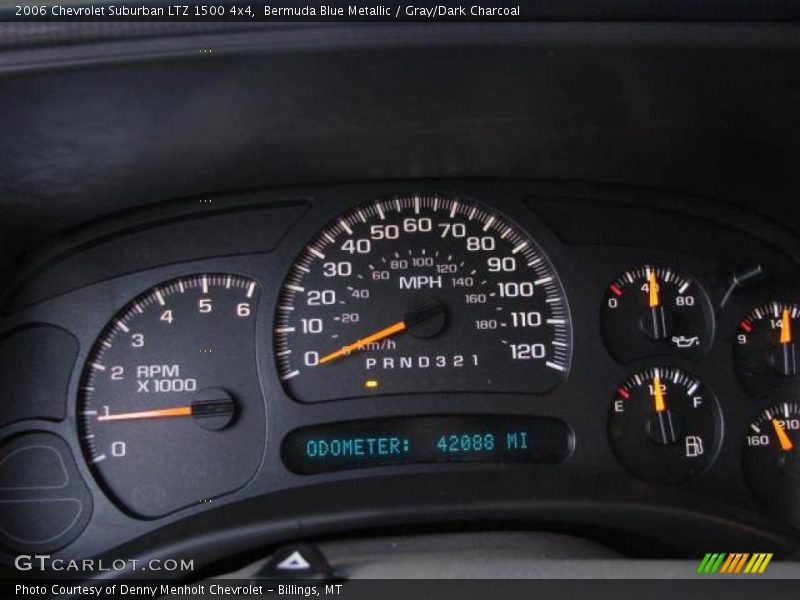 Bermuda Blue Metallic / Gray/Dark Charcoal 2006 Chevrolet Suburban LTZ 1500 4x4