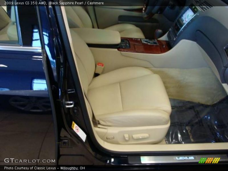 Black Sapphire Pearl / Cashmere 2009 Lexus GS 350 AWD