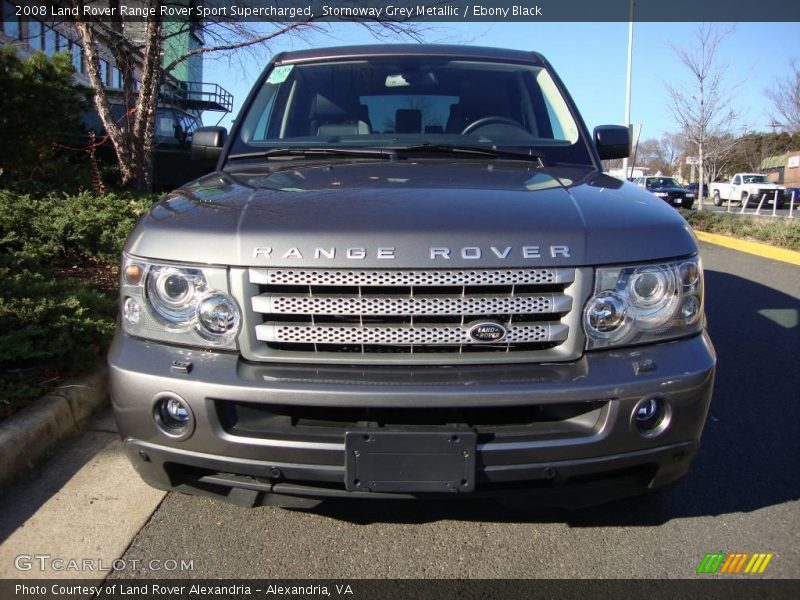 Stornoway Grey Metallic / Ebony Black 2008 Land Rover Range Rover Sport Supercharged