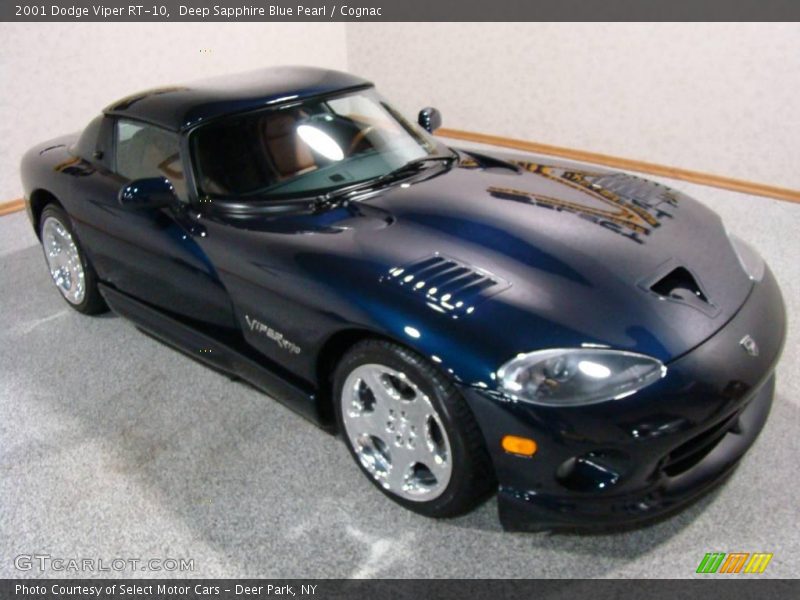 Deep Sapphire Blue Pearl / Cognac 2001 Dodge Viper RT-10