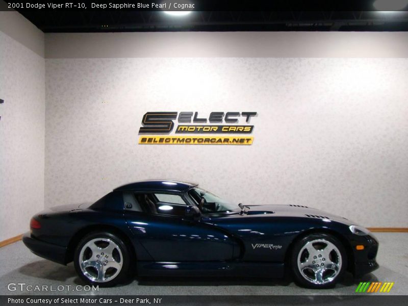 Deep Sapphire Blue Pearl / Cognac 2001 Dodge Viper RT-10