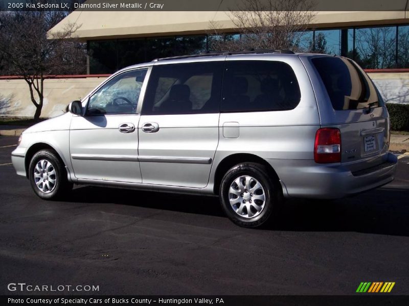 Diamond Silver Metallic / Gray 2005 Kia Sedona LX