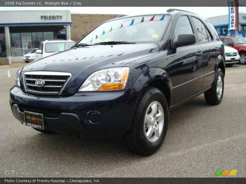 Midnight Blue / Gray 2008 Kia Sorento LX