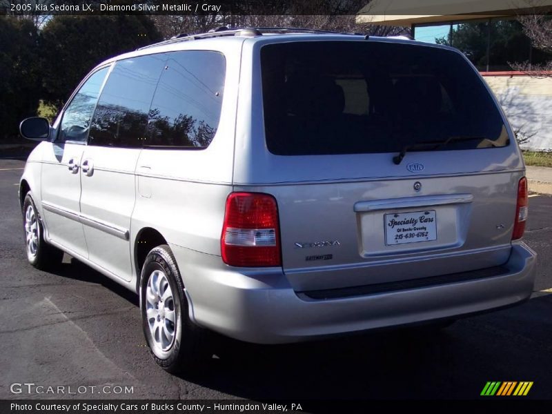 Diamond Silver Metallic / Gray 2005 Kia Sedona LX