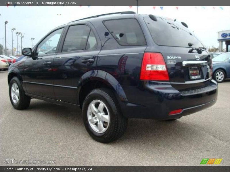 Midnight Blue / Gray 2008 Kia Sorento LX