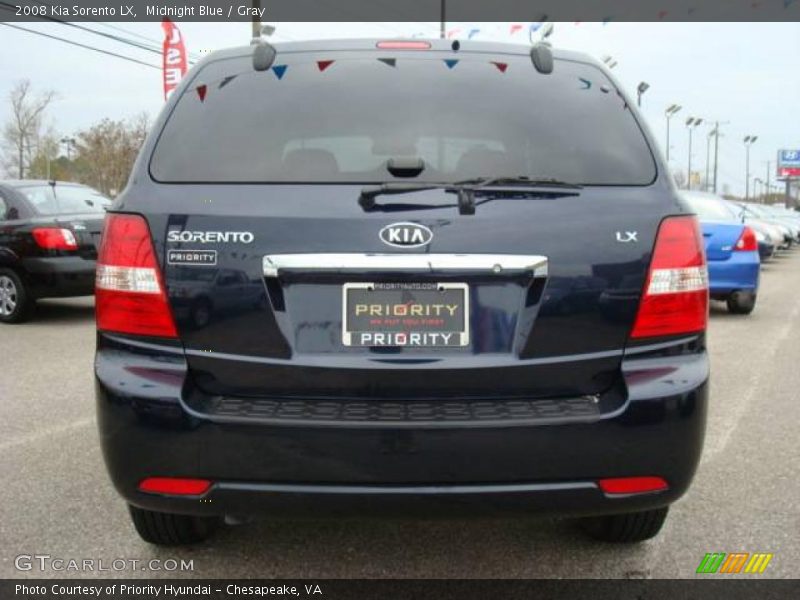 Midnight Blue / Gray 2008 Kia Sorento LX
