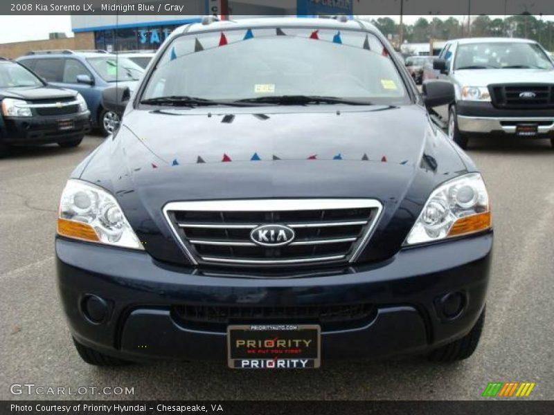 Midnight Blue / Gray 2008 Kia Sorento LX