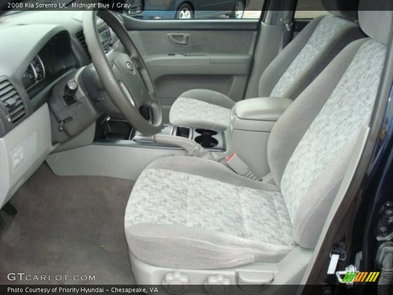 Midnight Blue / Gray 2008 Kia Sorento LX