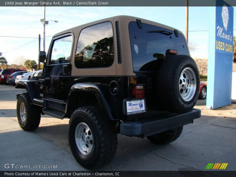Black / Camel/Dark Green 1999 Jeep Wrangler Sahara 4x4
