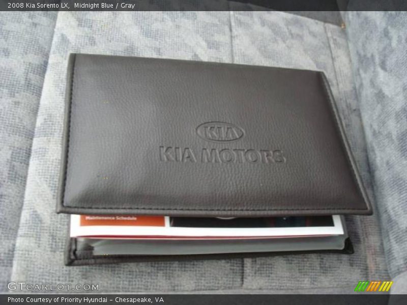 Midnight Blue / Gray 2008 Kia Sorento LX