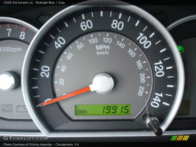 Midnight Blue / Gray 2008 Kia Sorento LX