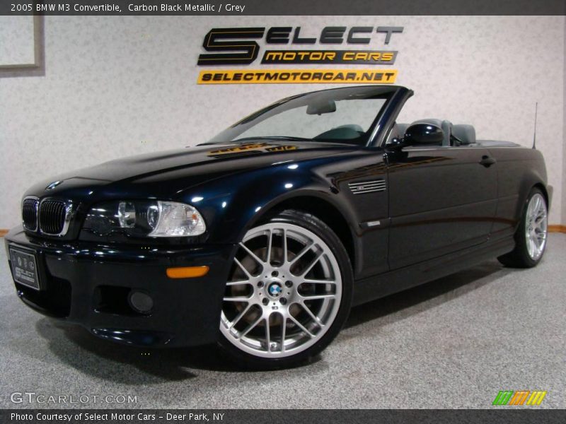 Carbon Black Metallic / Grey 2005 BMW M3 Convertible