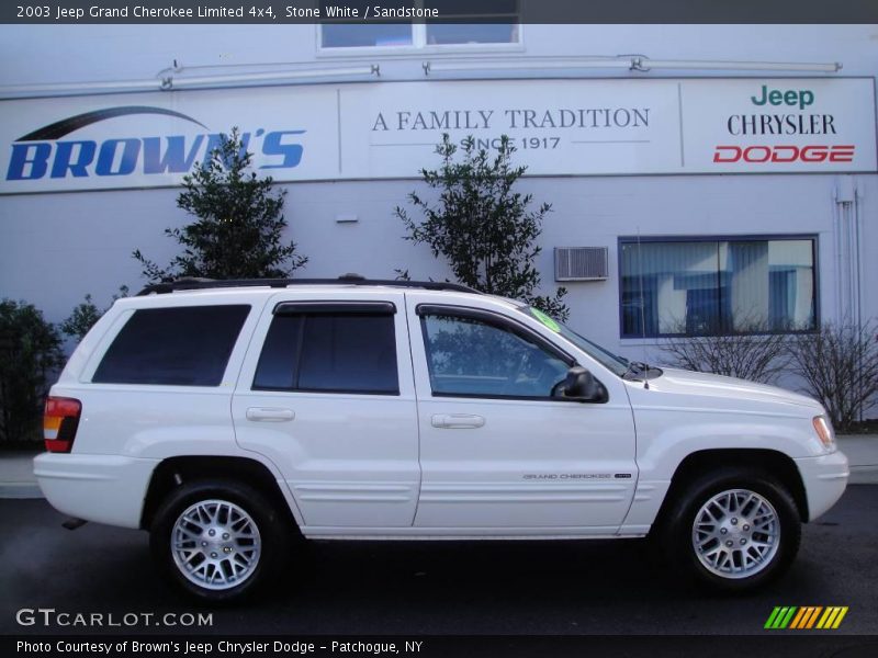 Stone White / Sandstone 2003 Jeep Grand Cherokee Limited 4x4