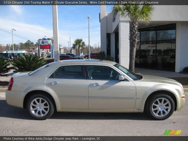 White Gold Pearlcoat / Dark Khaki/Light Graystone 2010 Chrysler 300 Touring Walter P. Chryler Executive Series
