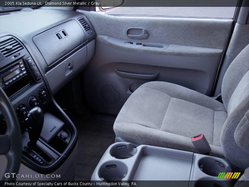 Diamond Silver Metallic / Gray 2005 Kia Sedona LX