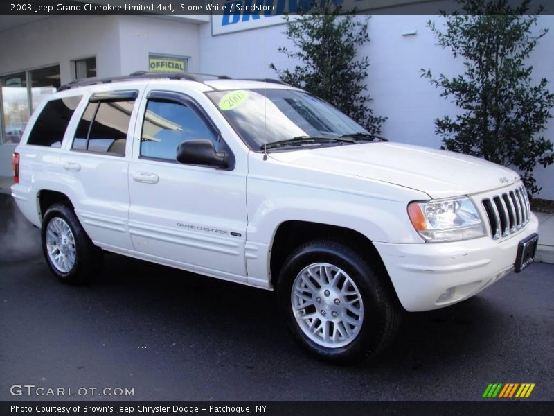 Stone White / Sandstone 2003 Jeep Grand Cherokee Limited 4x4