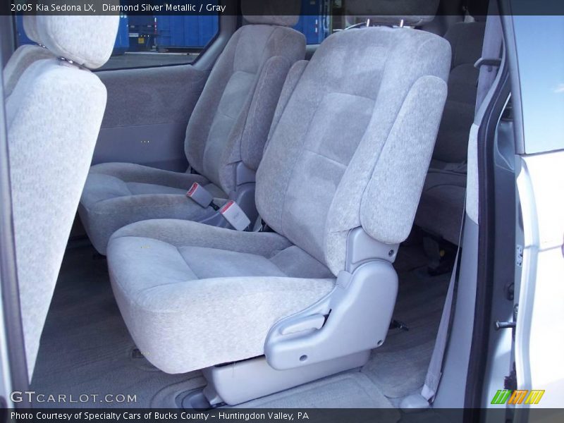 Diamond Silver Metallic / Gray 2005 Kia Sedona LX