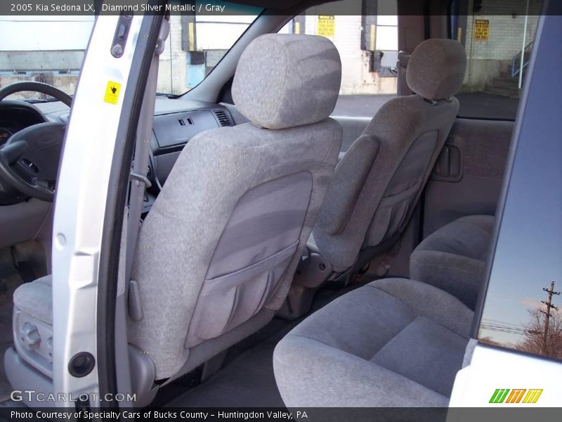Diamond Silver Metallic / Gray 2005 Kia Sedona LX