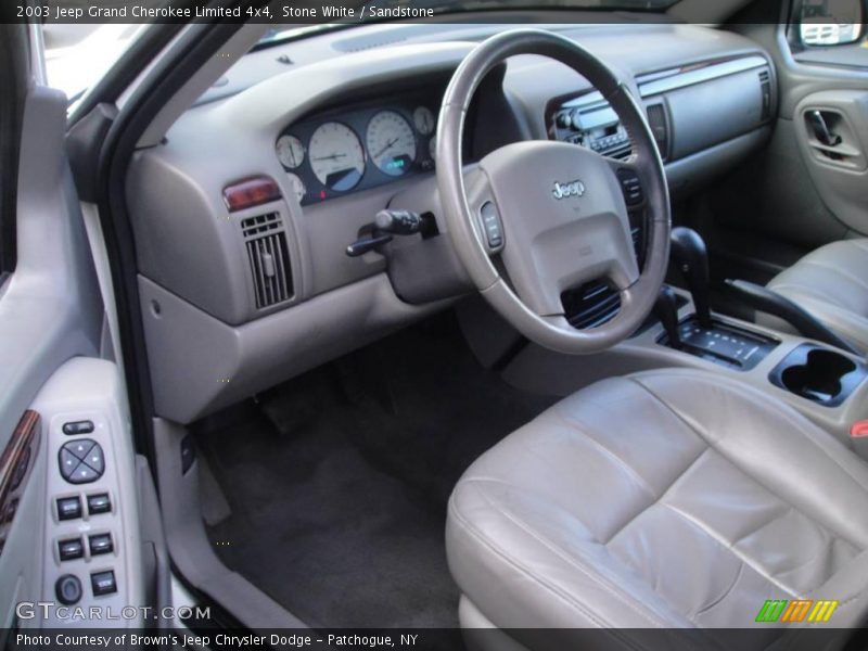 Stone White / Sandstone 2003 Jeep Grand Cherokee Limited 4x4