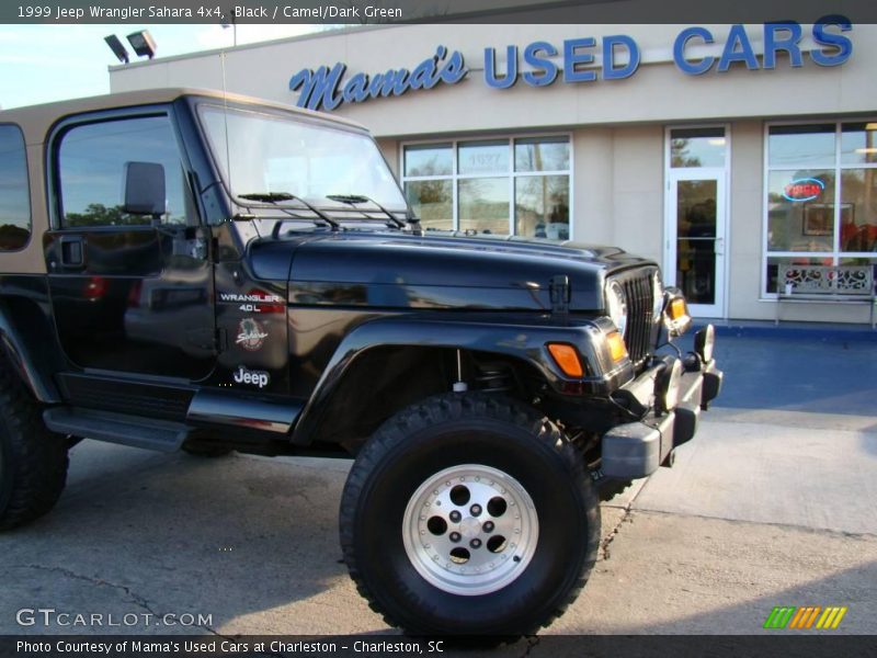 Black / Camel/Dark Green 1999 Jeep Wrangler Sahara 4x4