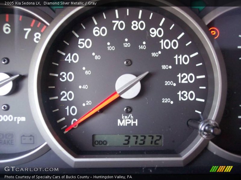 Diamond Silver Metallic / Gray 2005 Kia Sedona LX