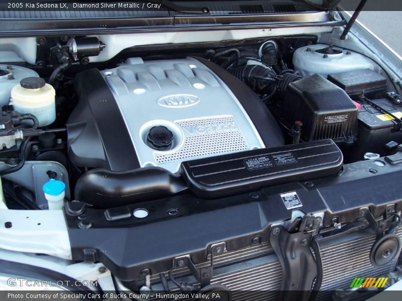 Diamond Silver Metallic / Gray 2005 Kia Sedona LX