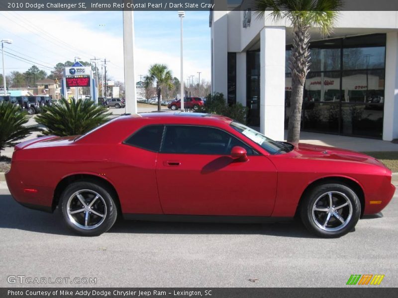 Inferno Red Crystal Pearl / Dark Slate Gray 2010 Dodge Challenger SE