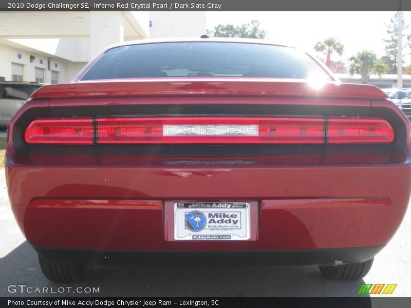 Inferno Red Crystal Pearl / Dark Slate Gray 2010 Dodge Challenger SE