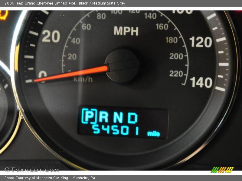 Black / Medium Slate Gray 2006 Jeep Grand Cherokee Limited 4x4