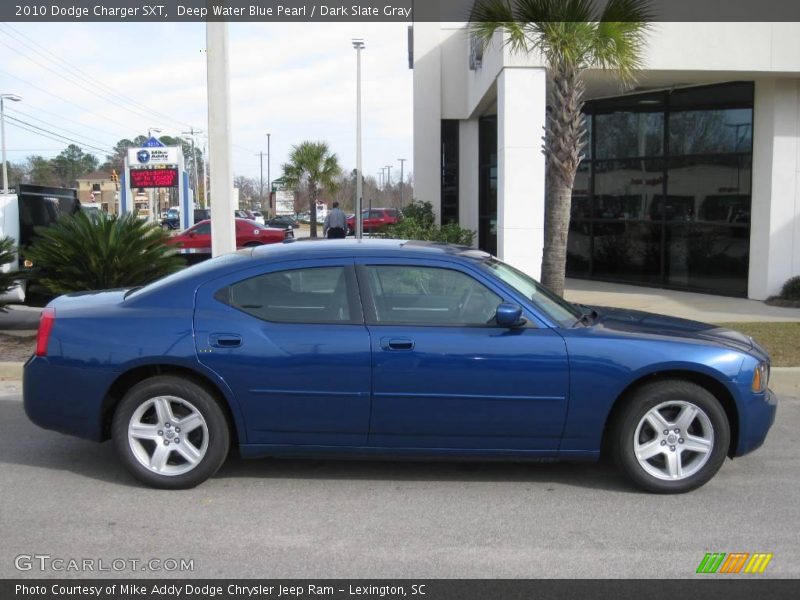 Deep Water Blue Pearl / Dark Slate Gray 2010 Dodge Charger SXT