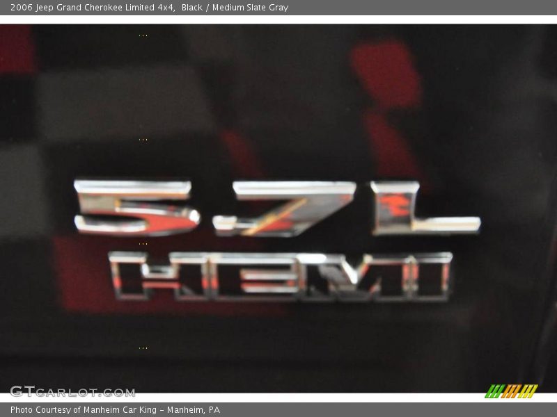 Black / Medium Slate Gray 2006 Jeep Grand Cherokee Limited 4x4