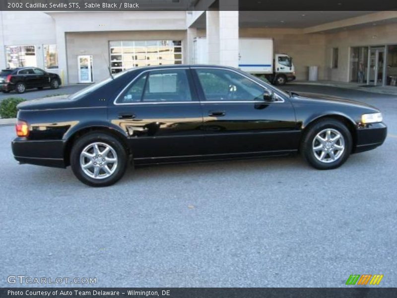 Sable Black / Black 2002 Cadillac Seville STS