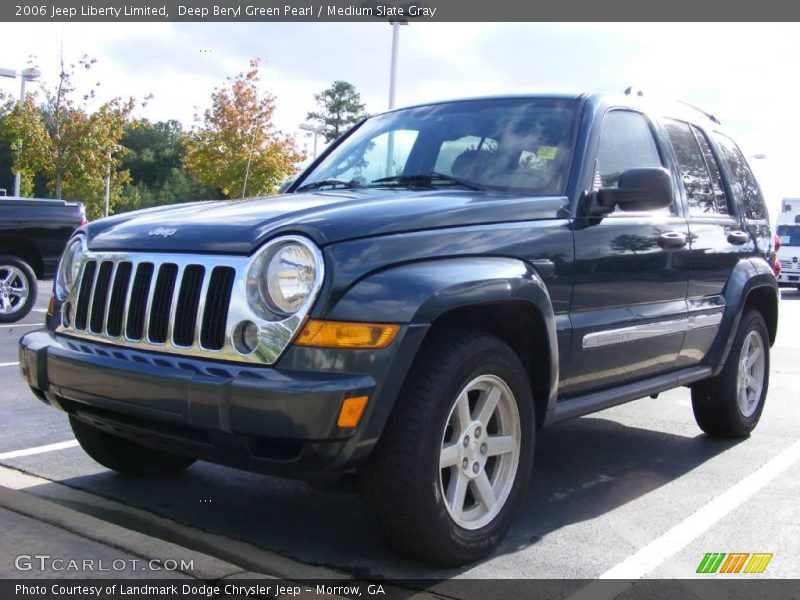 Deep Beryl Green Pearl / Medium Slate Gray 2006 Jeep Liberty Limited