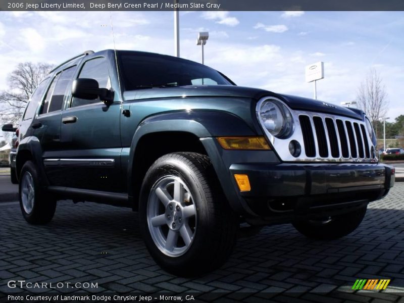Deep Beryl Green Pearl / Medium Slate Gray 2006 Jeep Liberty Limited