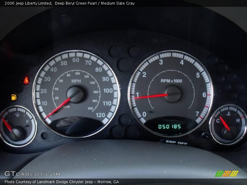 Deep Beryl Green Pearl / Medium Slate Gray 2006 Jeep Liberty Limited