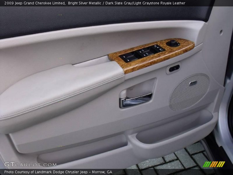 Bright Silver Metallic / Dark Slate Gray/Light Graystone Royale Leather 2009 Jeep Grand Cherokee Limited