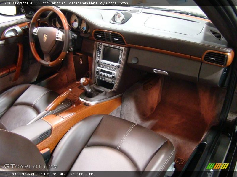  2008 911 Turbo Cabriolet Cocoa Brown Interior