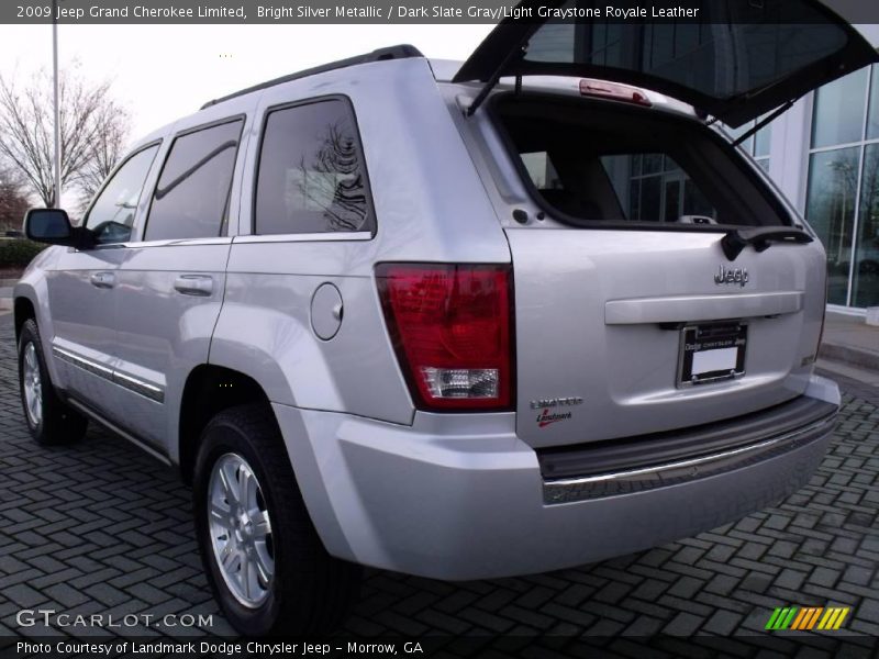 Bright Silver Metallic / Dark Slate Gray/Light Graystone Royale Leather 2009 Jeep Grand Cherokee Limited