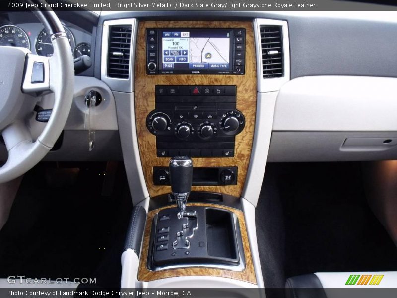 Bright Silver Metallic / Dark Slate Gray/Light Graystone Royale Leather 2009 Jeep Grand Cherokee Limited